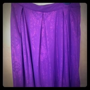 Lularoe elegant madison, size L, shimmery purple